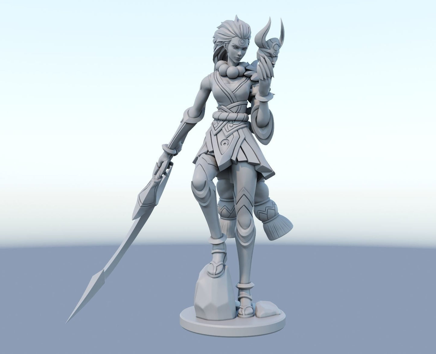 League of Legends Diana Figurine -  3D Printed Collectible for Your Gaming Heaven