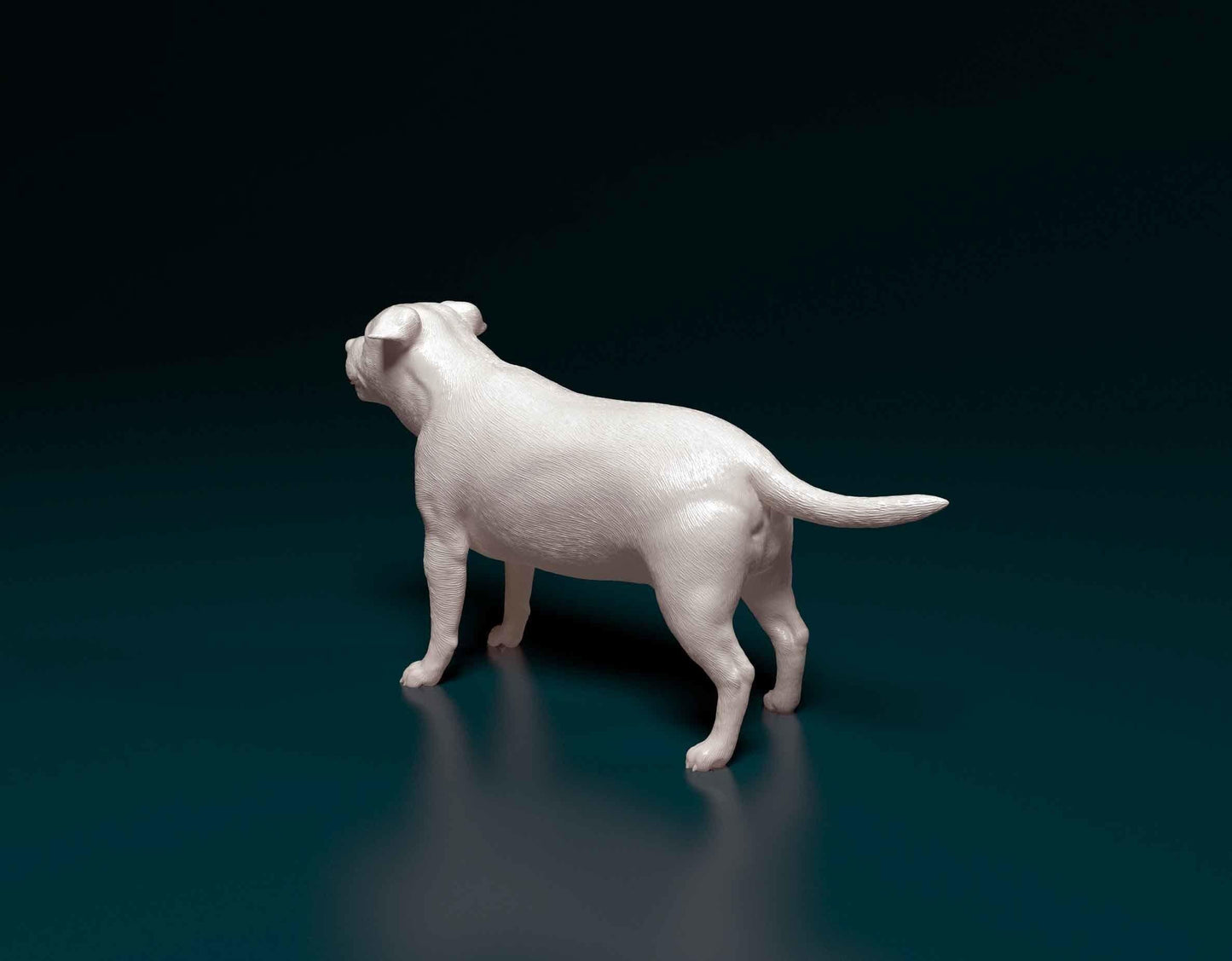 3D Printed Staffordshire bull terrier  Figurine -