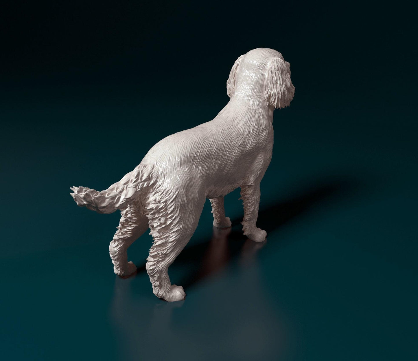 3D Printed  English Springer spaniel Dog  Figurine -