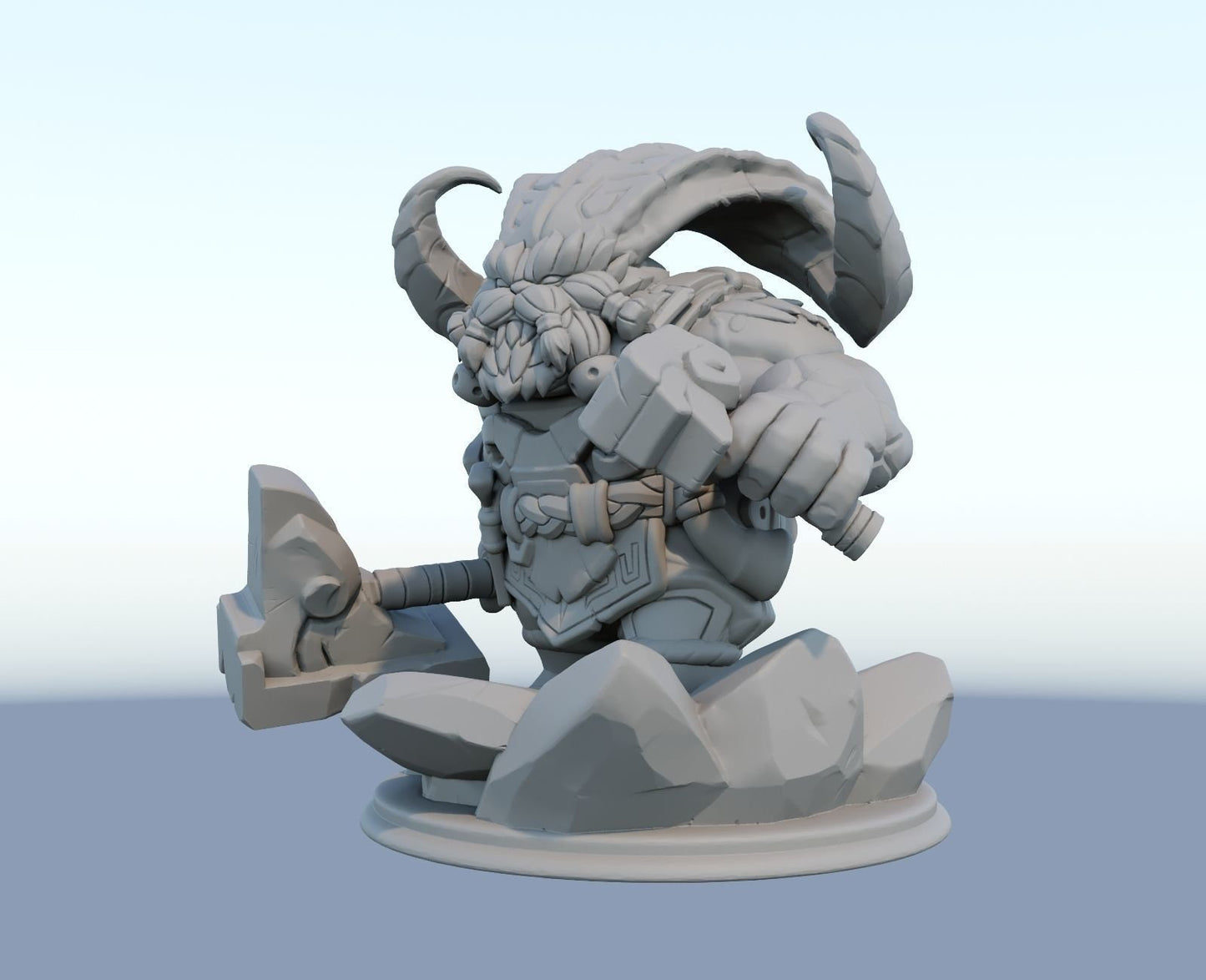 League of Legends Ornn Figurine -  3D Printed Collectible for Your Gaming Heaven