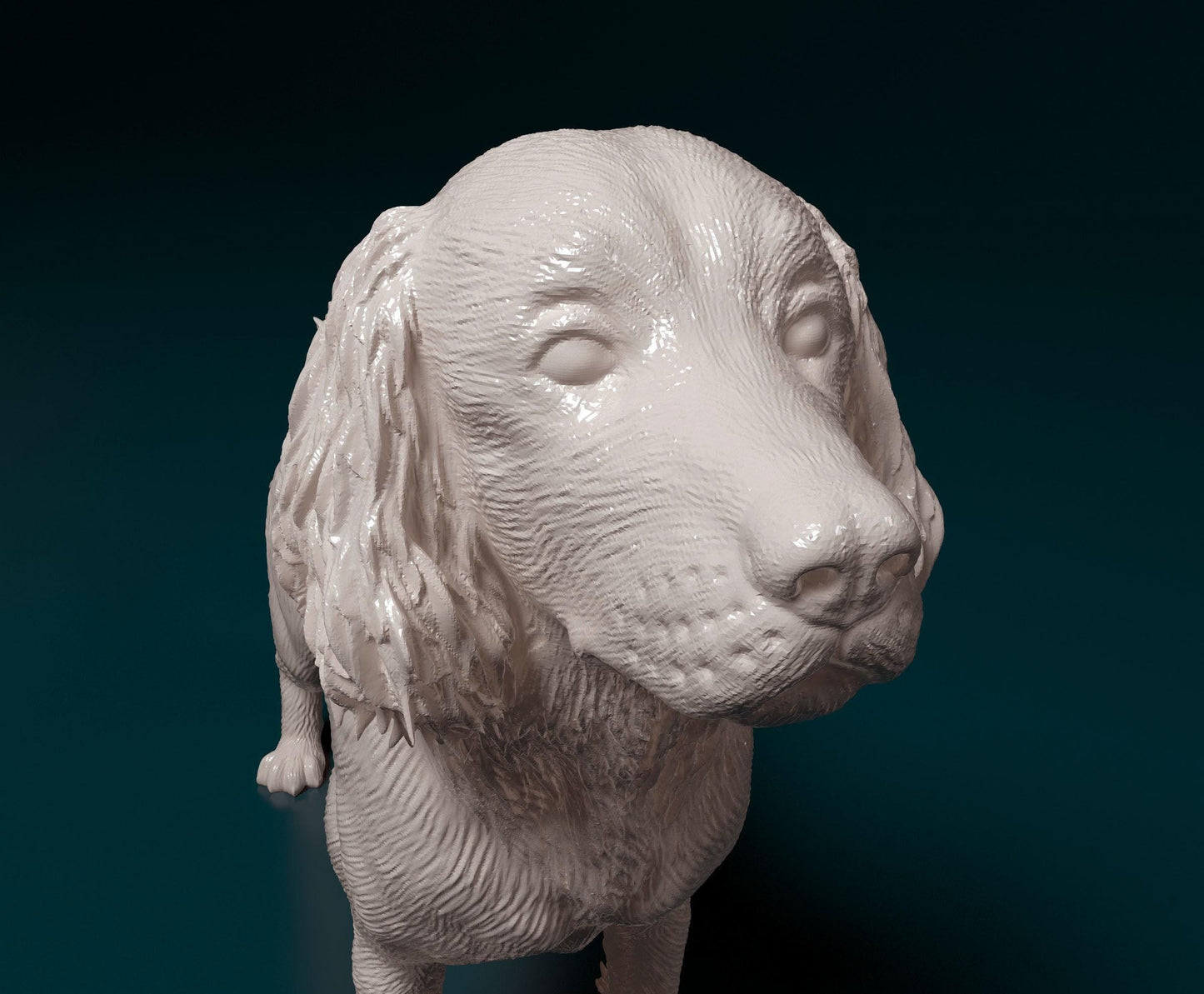 3D Printed  English Springer spaniel Dog  Figurine -