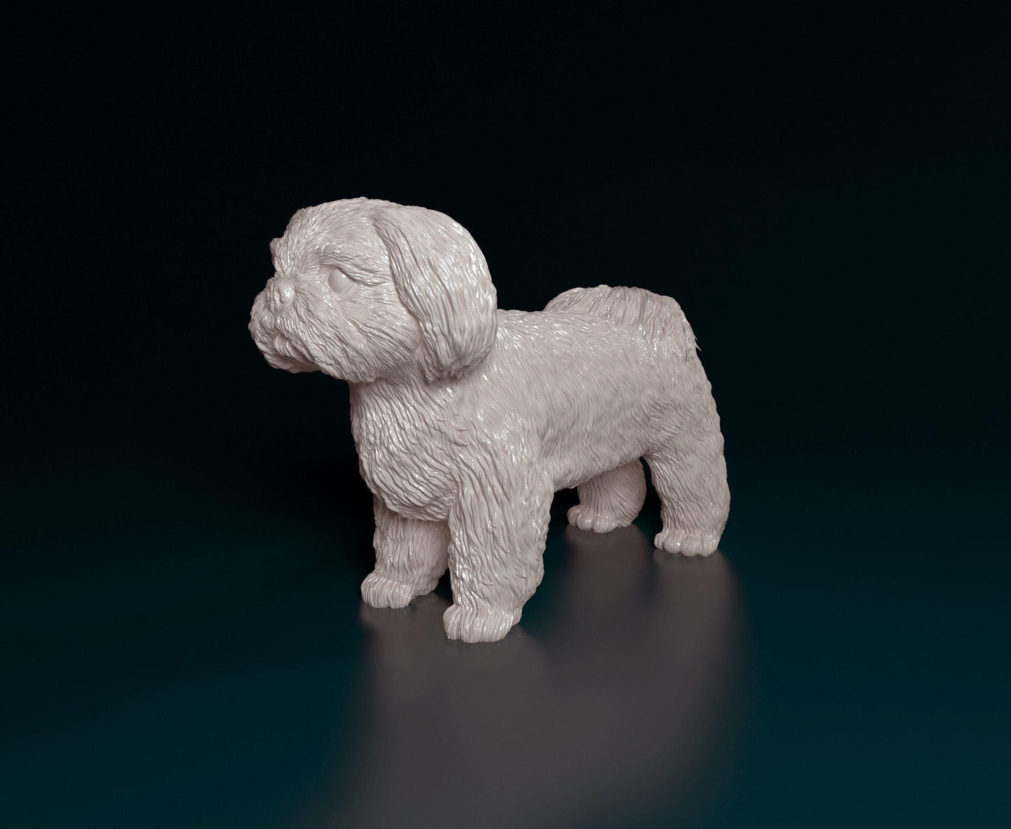 Shih Tzu Dog Figurine - 3D Printed