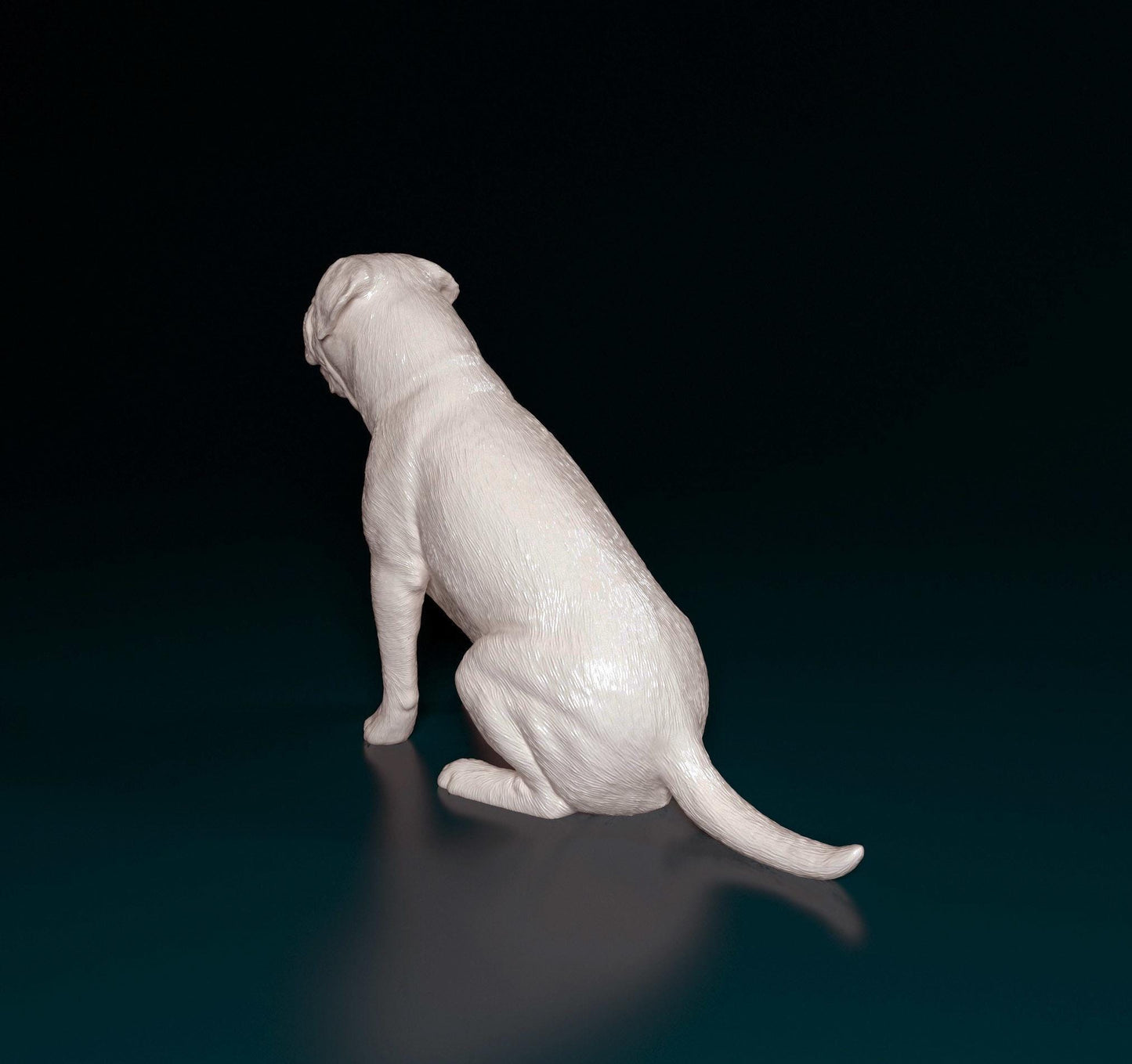 3D Printed Bullmastiff  Dog  Figurine -