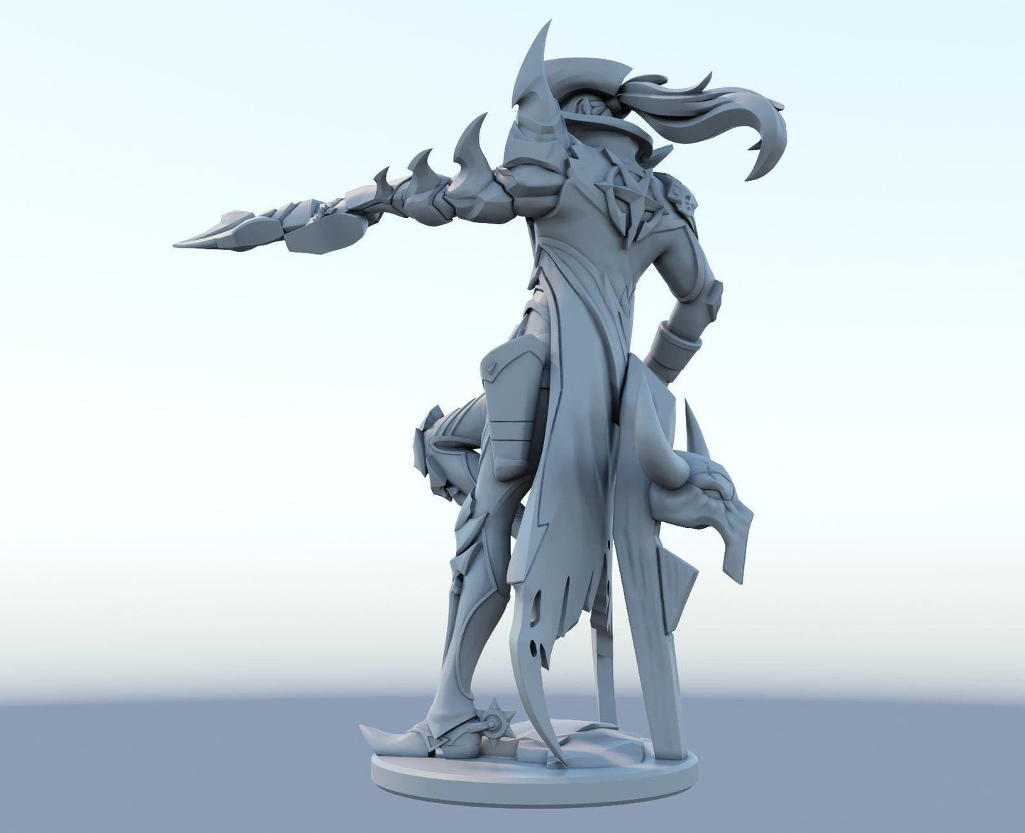 League of Legends High Noon Lucian Figurine -  3D Printed Collectible for Your Gaming Heaven
