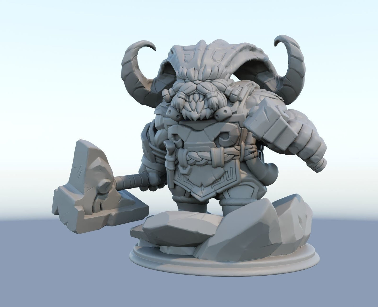 League of Legends Ornn Figurine -  3D Printed Collectible for Your Gaming Heaven