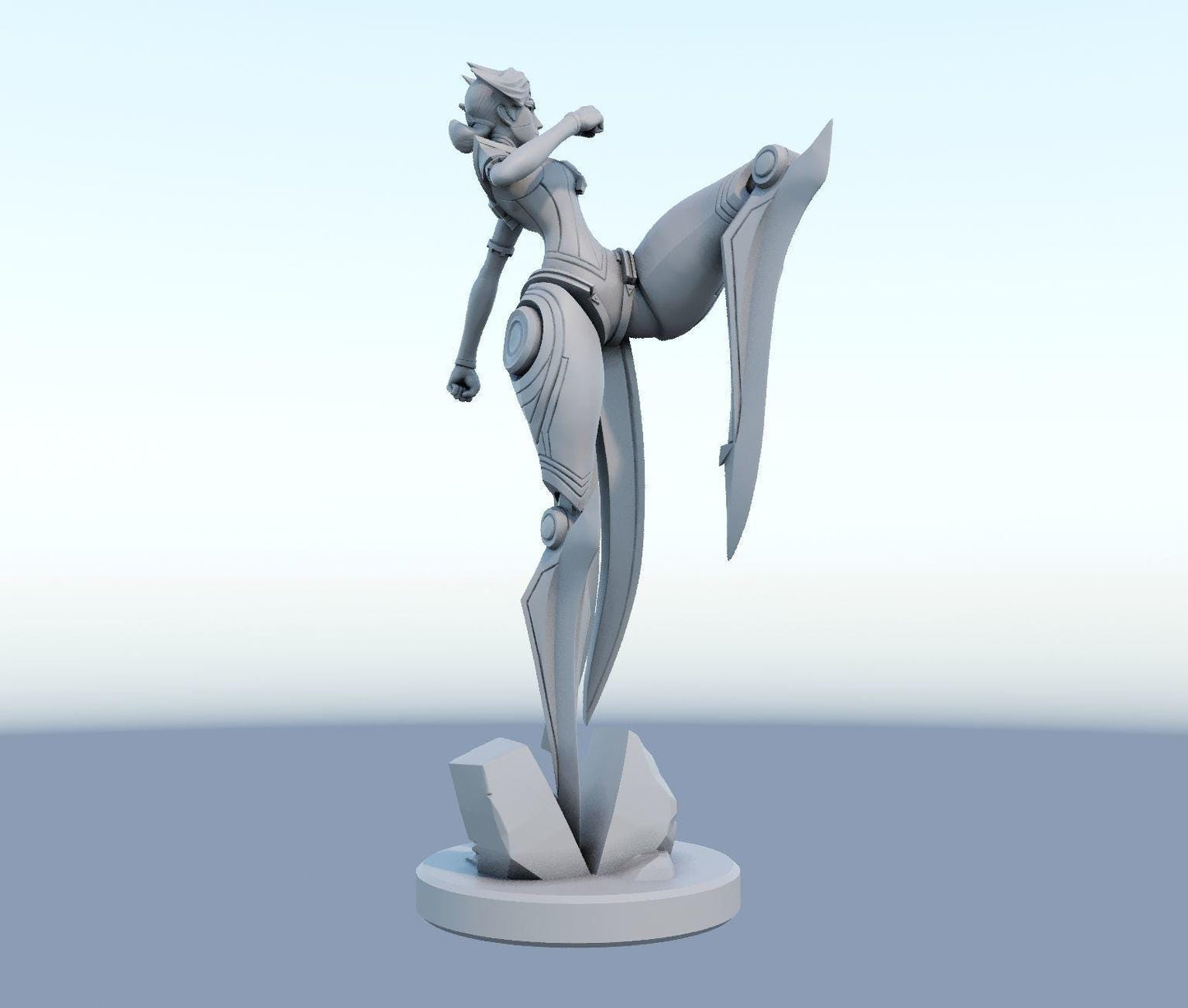 League of Legends Camille Figurine -  3D Printed Collectible for Your Gaming Heaven