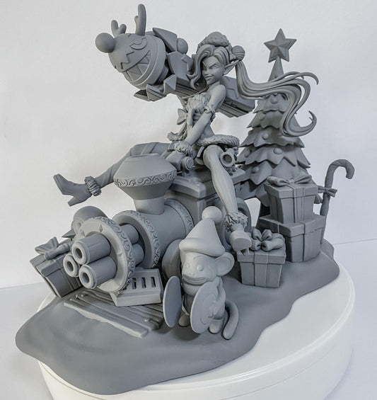 League of Legends   Jinx The Ambitious Elf Skin Figurine -  3D Printed Collectible for Your Gaming Heaven