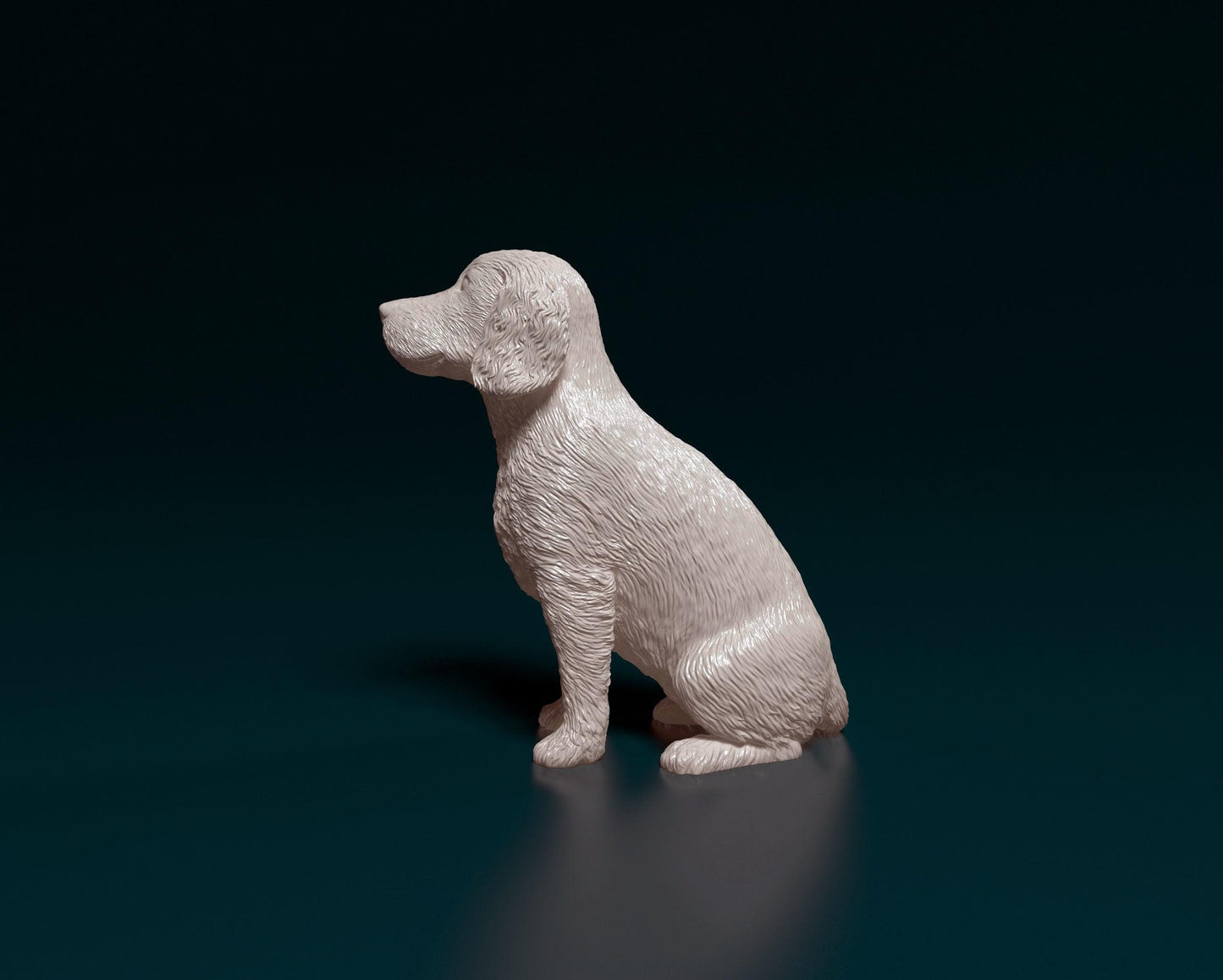 3D Printed English Cocker Spaniel  Figurine -