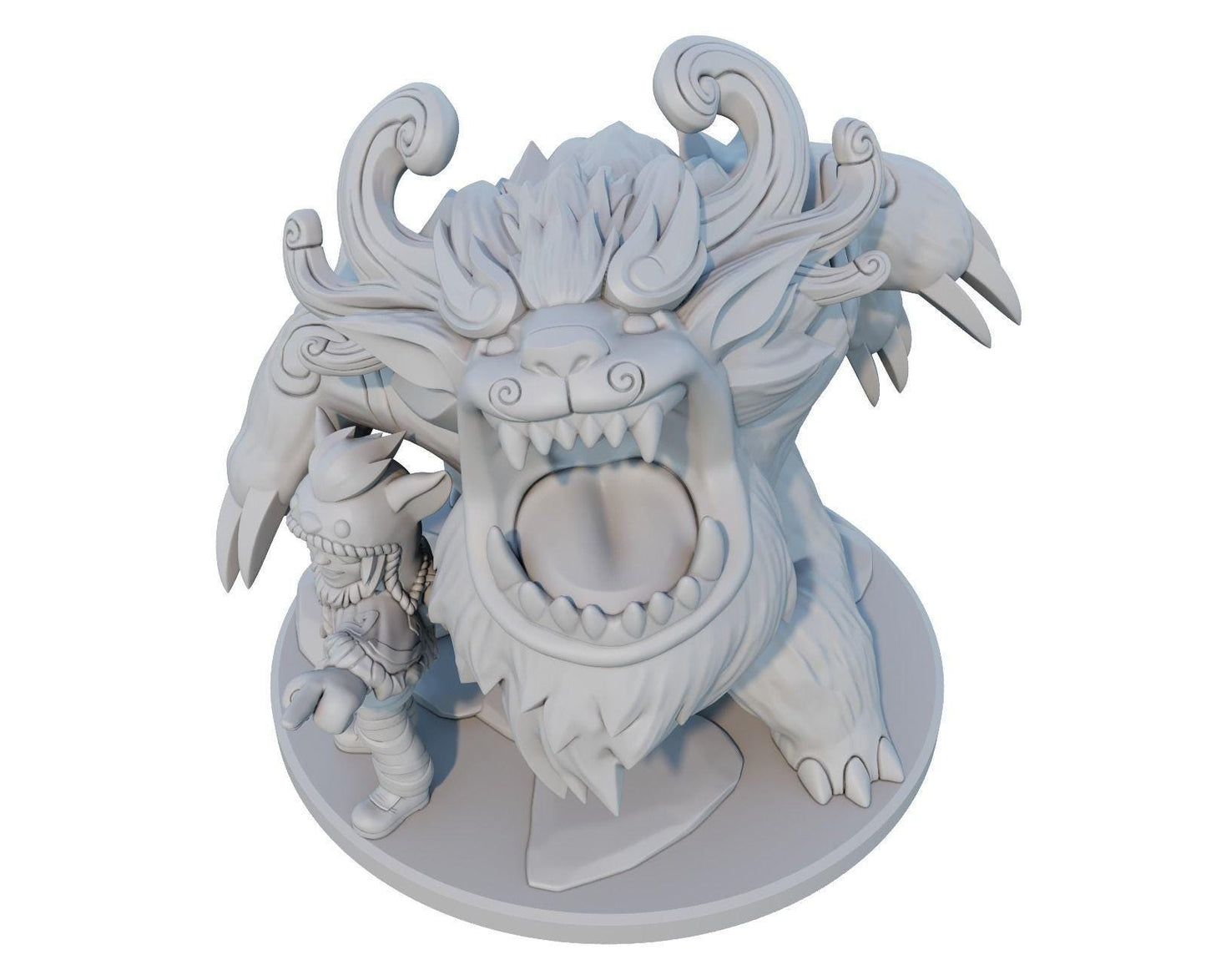 League of Legends Nunu and Willump Figure | 3D Printed Boy and Yeti Model | Gaming Desk Decor | Gamer Gift | Collectible Statue |