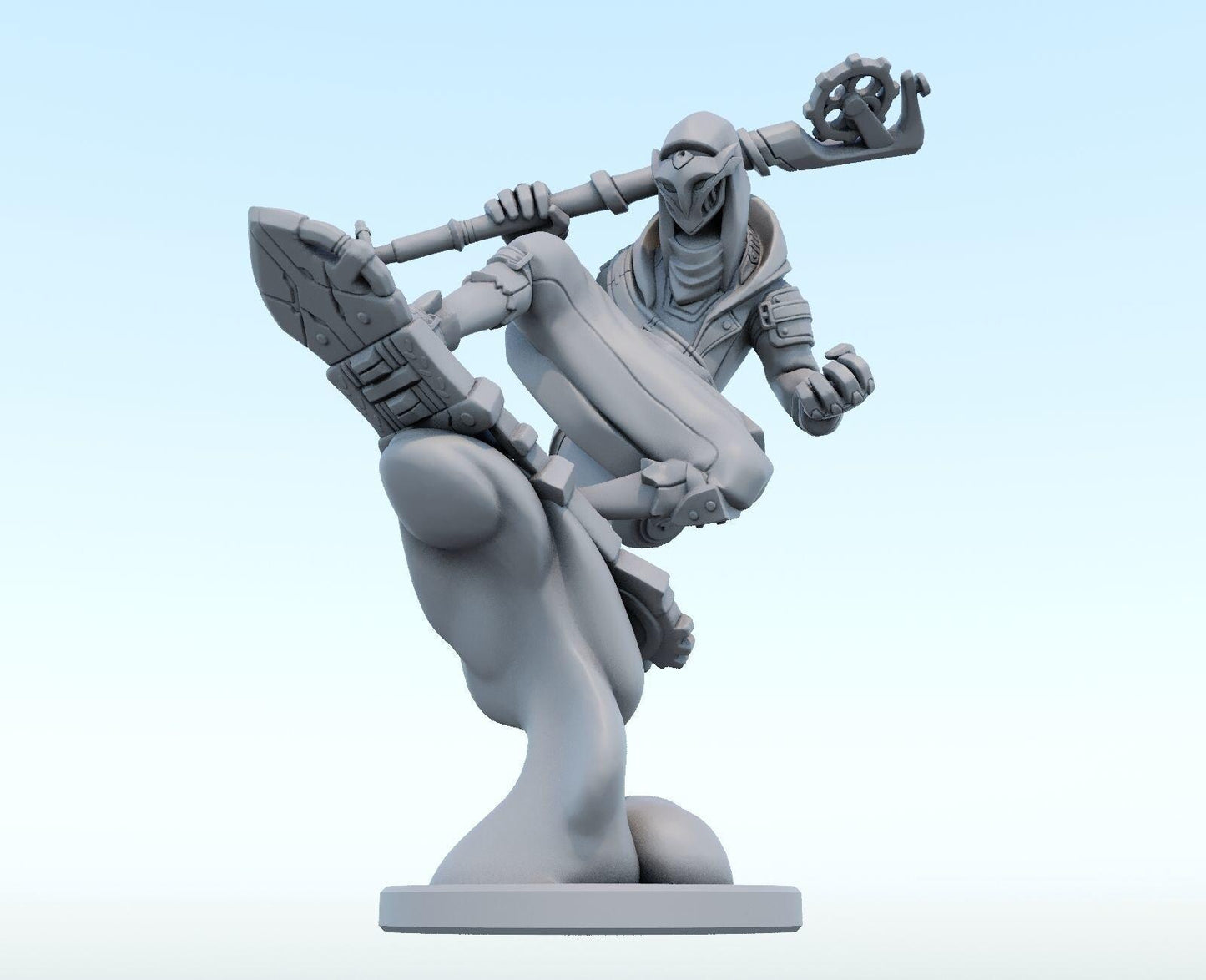 League of Legends  Ekko Firelight Arcane Figurine -  3D Printed Collectible for Your Gaming Heaven