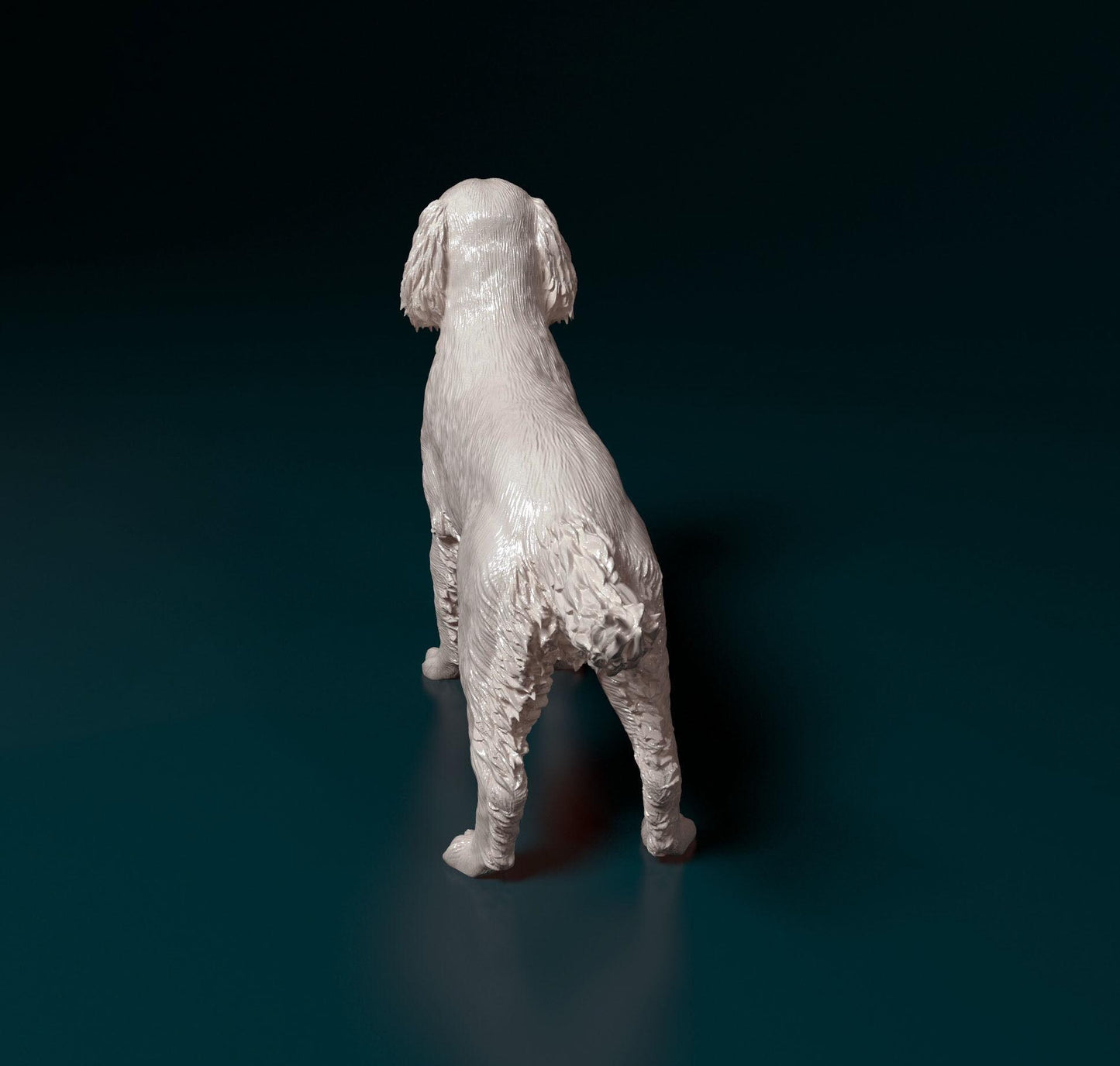 3D Printed  English Springer spaniel Dog  Figurine -