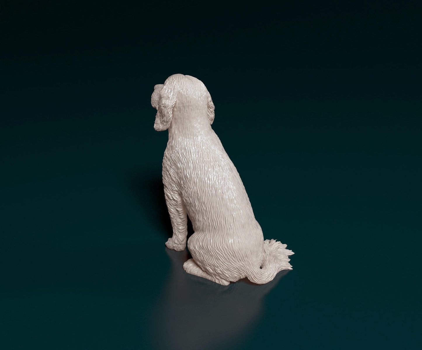 3D Printed English Cocker Spaniel  Figurine -