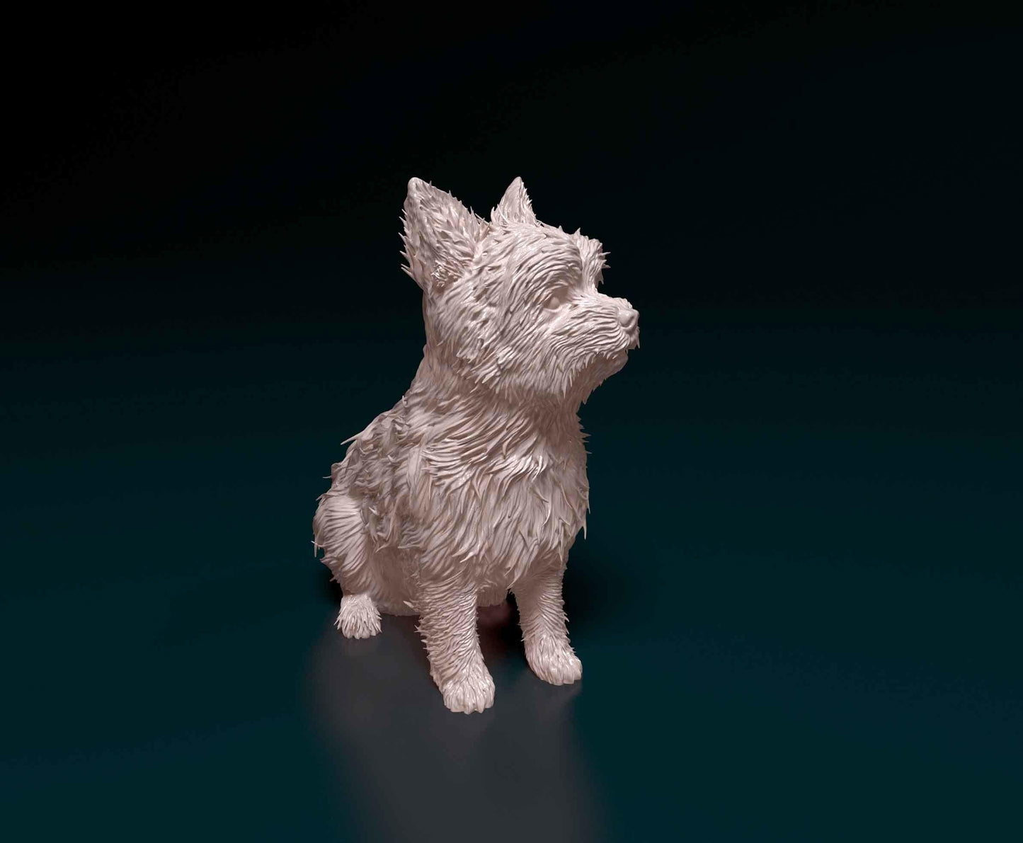 Yorkshire terrier  Dog Figurine - 3D Printed