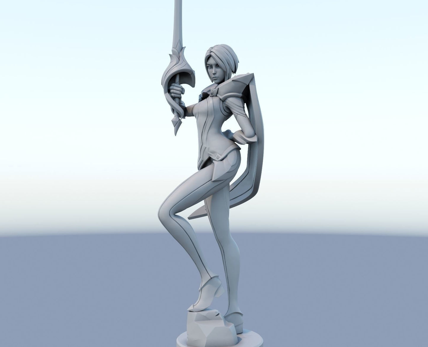 League of Legends Fioara Figurine -  3D Printed Collectible for Your Gaming Heaven
