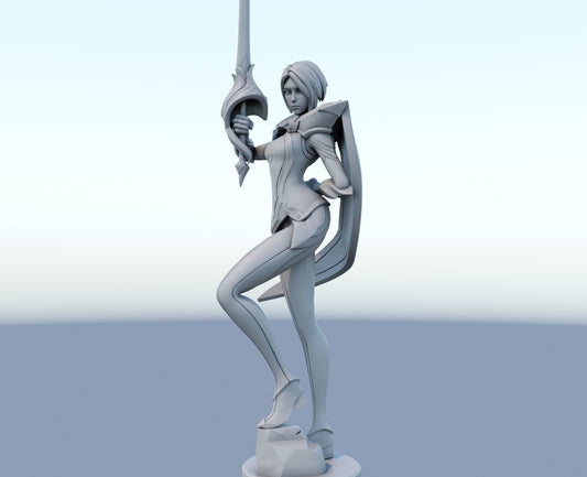 League of Legends Fioara Figurine -  3D Printed Collectible for Your Gaming Heaven