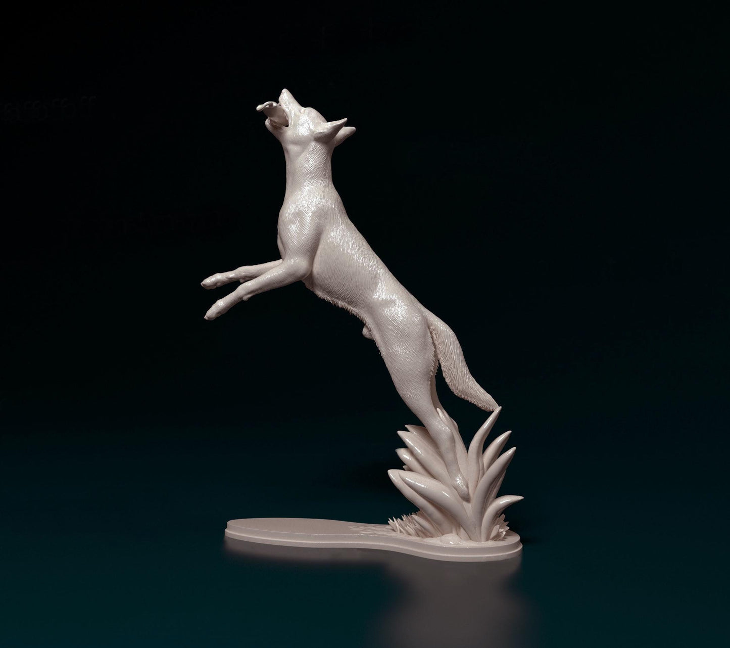 Flying Dog Figurine | 3D Printed Leaping Dog Statue | Fantasy Dog Sculpture | Unique Pet Art | Free Worldwide Shipping