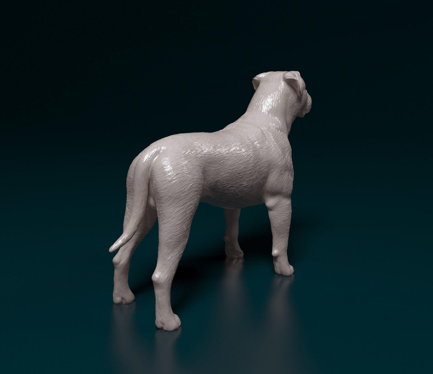 3D Printed American Bulldog  Figurine -