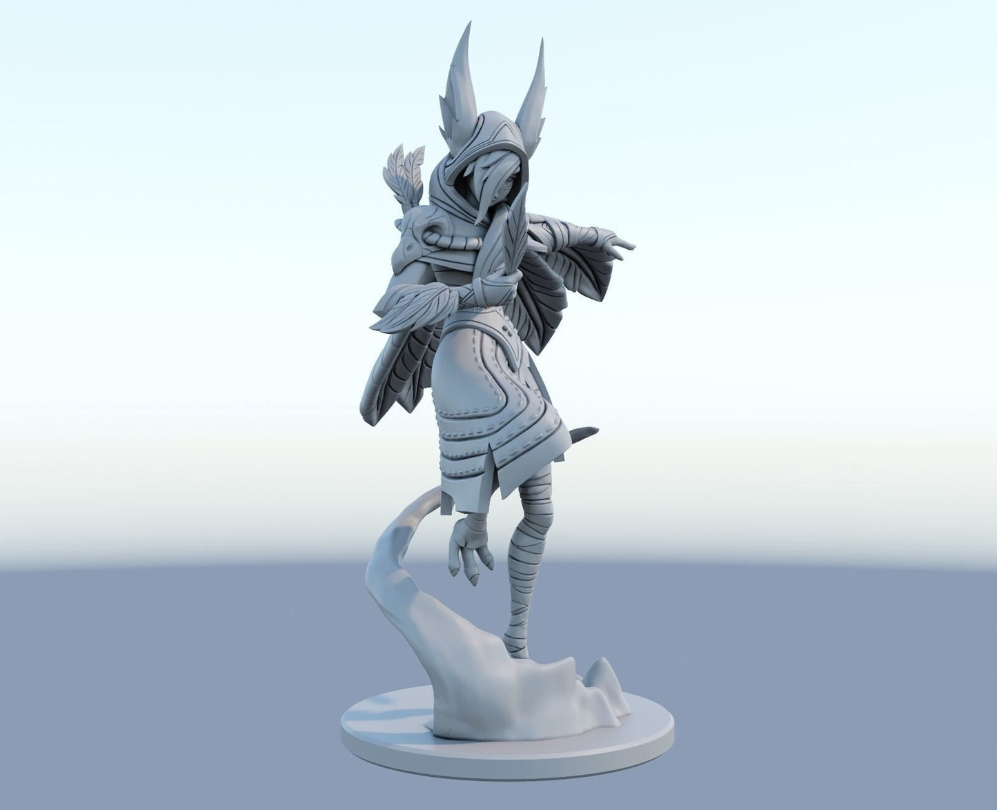 League of Legends Xayah Figurine -  3D Printed Collectible for Your Gaming Heaven