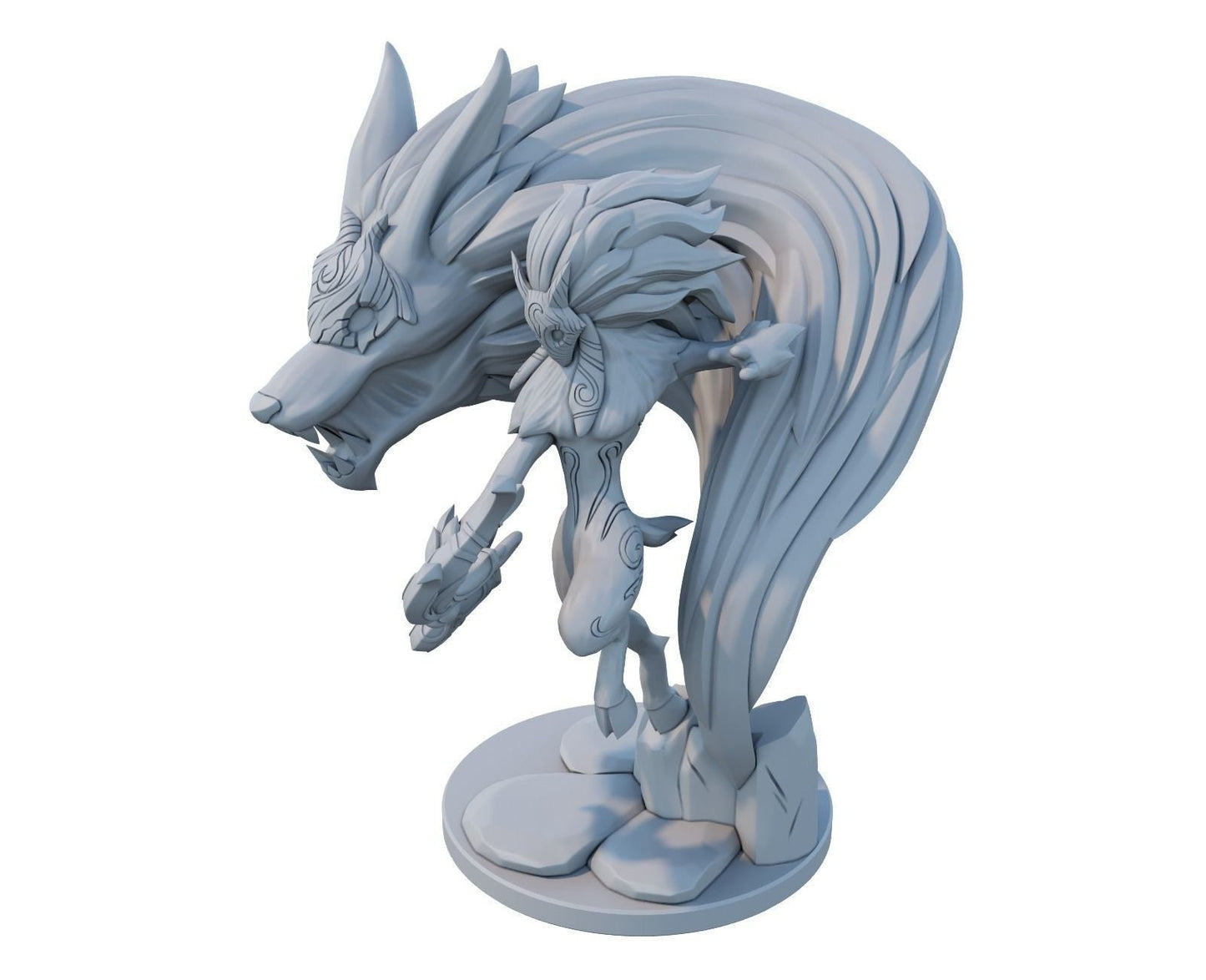 League of Legends  Kindred Figurine -  3D Printed Collectible for Your Gaming Heaven