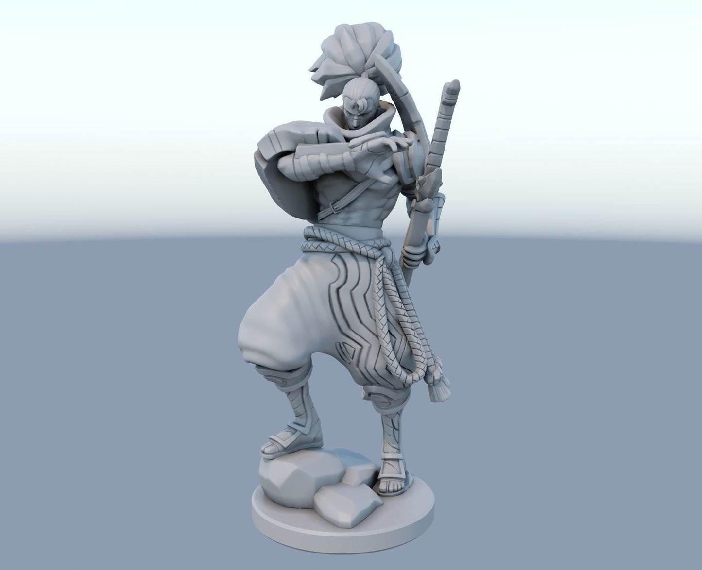 League of Legends  Yasuo Figurine -  3D Printed Collectible for Your Gaming Heaven