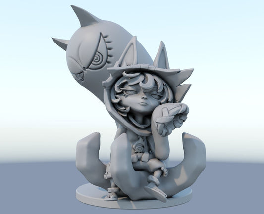 League of Legends  Vex Figurine -  3D Printed Collectible for Your Gaming Heaven