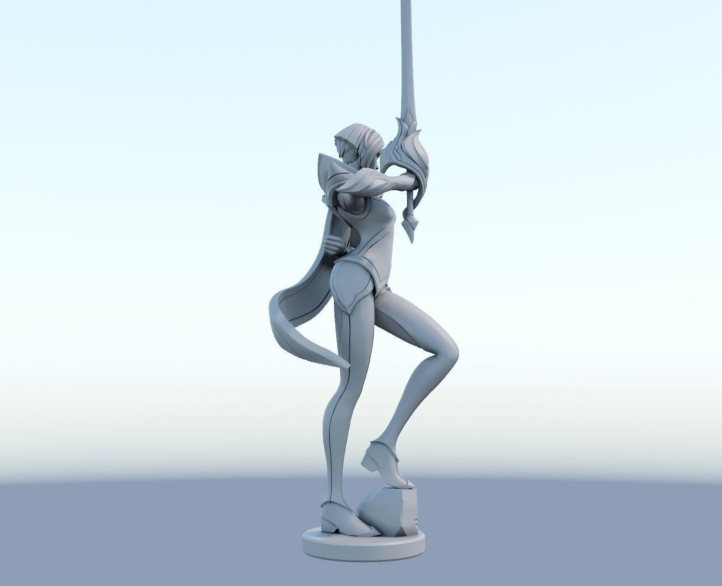 League of Legends Fioara Figurine -  3D Printed Collectible for Your Gaming Heaven