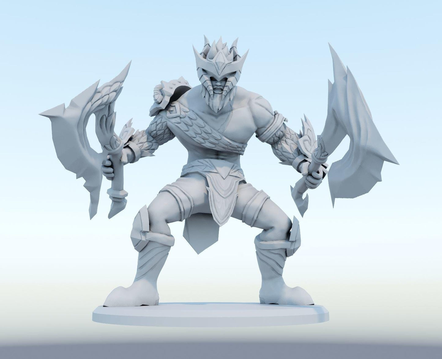 League of Legends Olaf dragon slayer Figurine -  3D Printed Collectible for Your Gaming Heaven