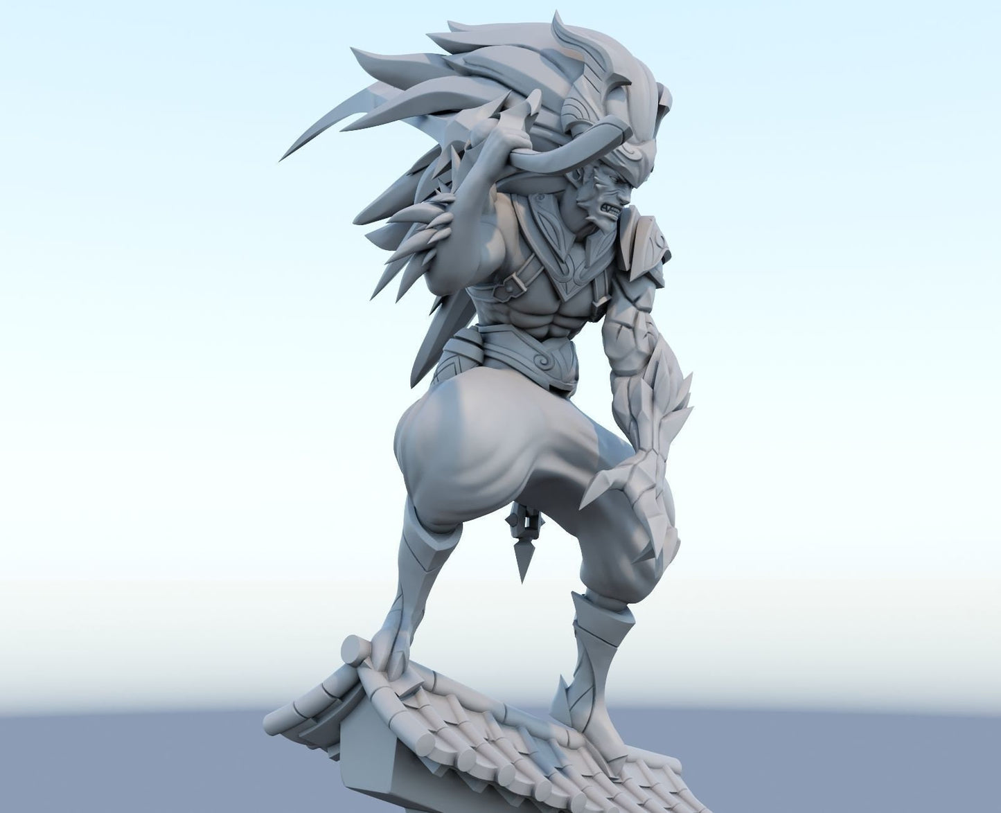 League of Legends  Yasuo Nightbringer Figurine -  3D Printed Collectible for Your Gaming Heaven