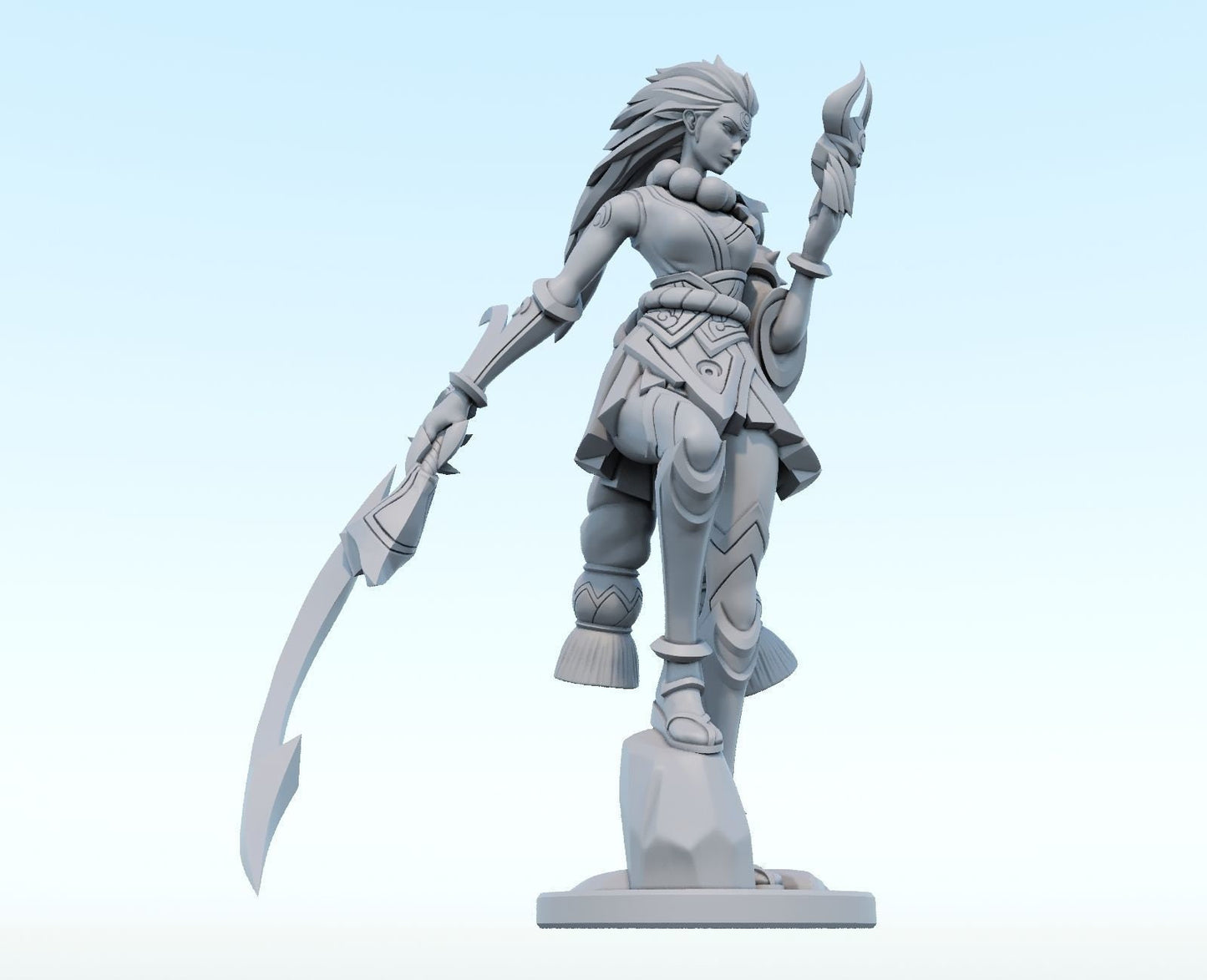 League of Legends Diana Figurine -  3D Printed Collectible for Your Gaming Heaven
