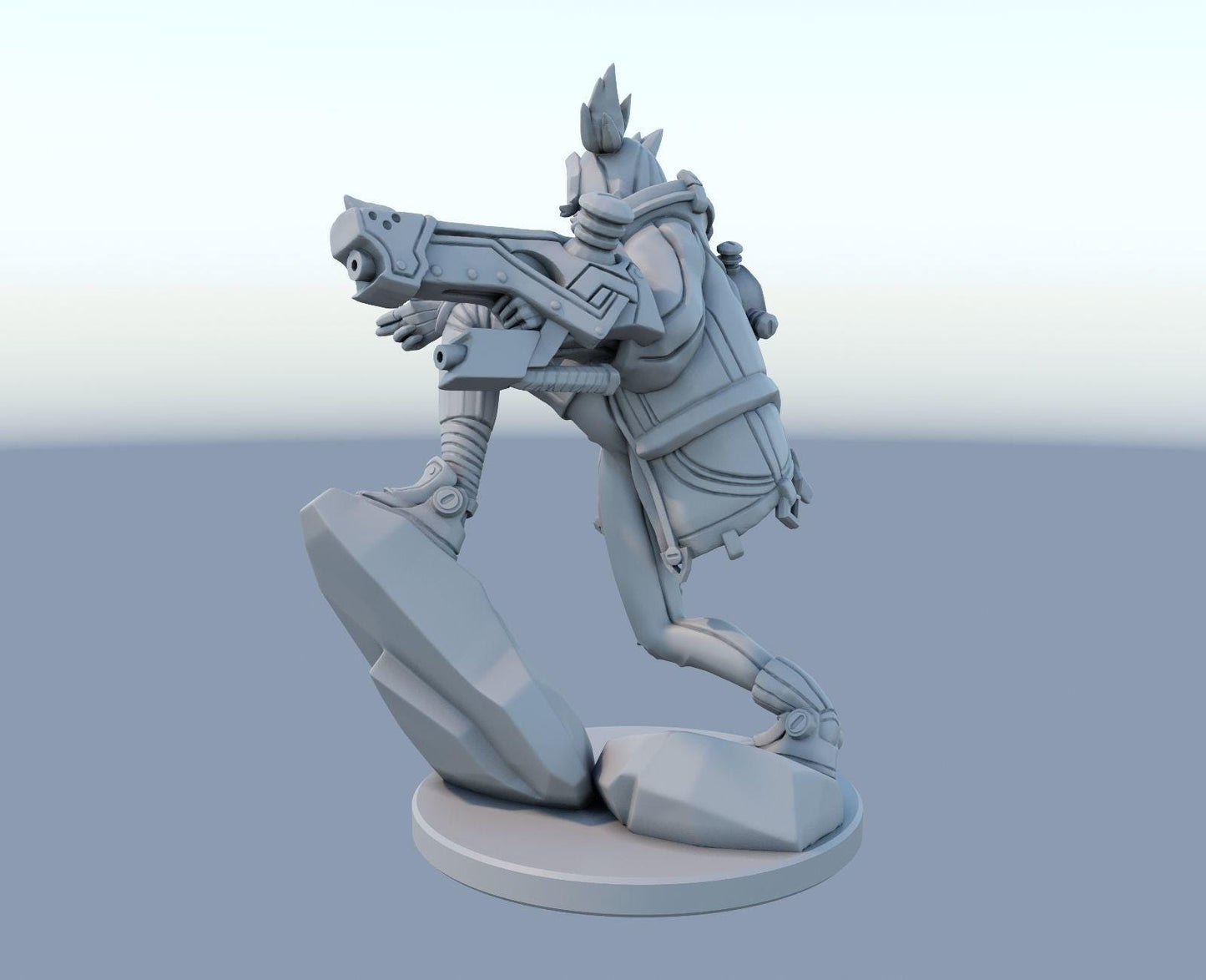 League of Legends  Zeri Figurine -  3D Printed Collectible for Your Gaming Heaven
