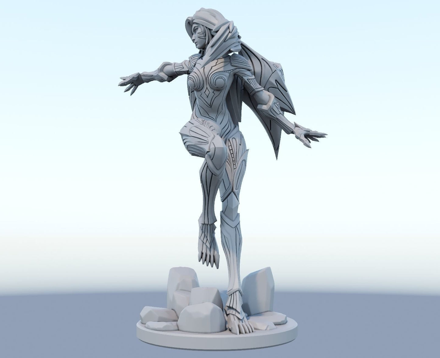 League of Legends Kaisa Figurine -  3D Printed Collectible for Your Gaming Haven