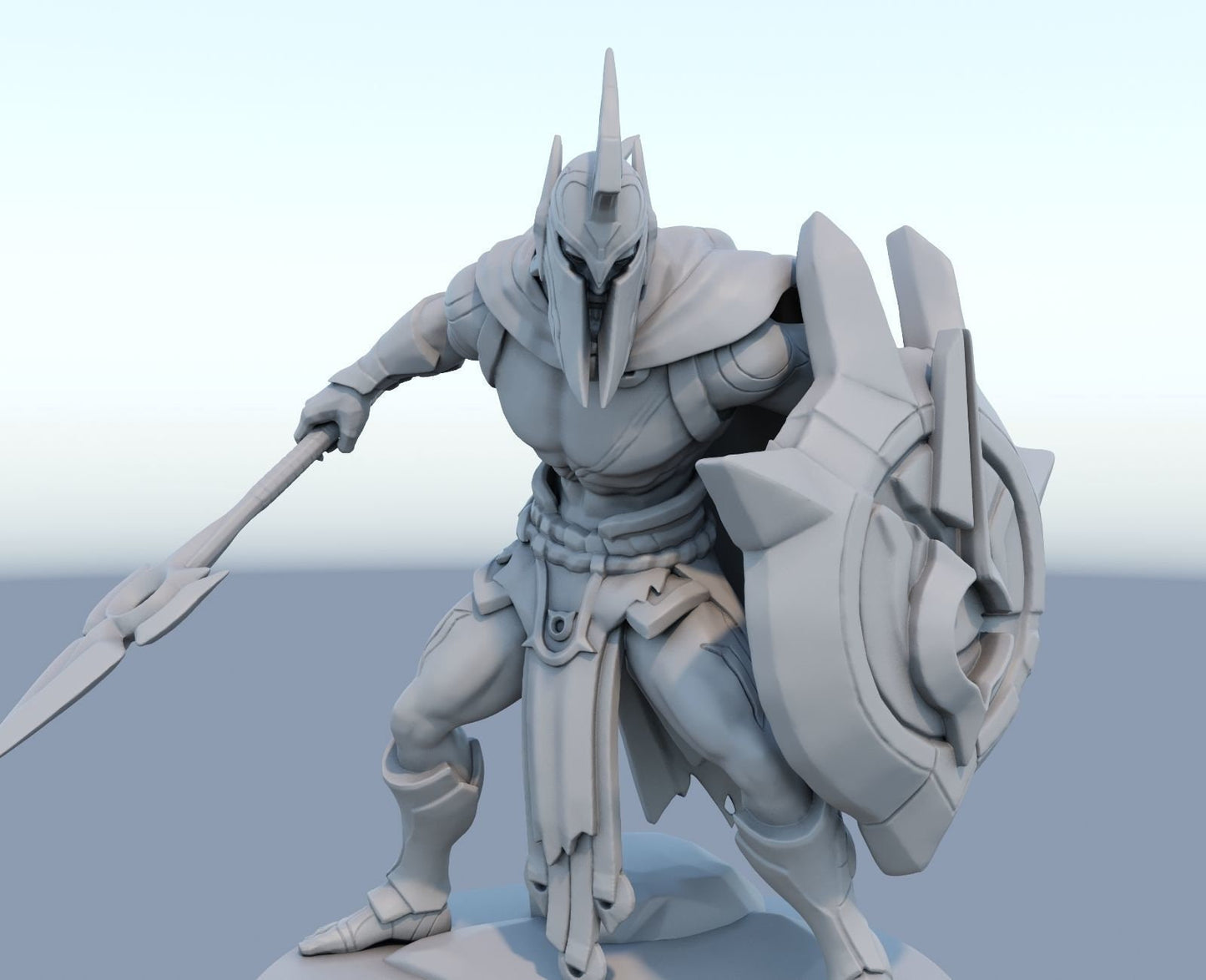 League of Legends Pantheon Figurine -  3D Printed Collectible for Your Gaming Heaven