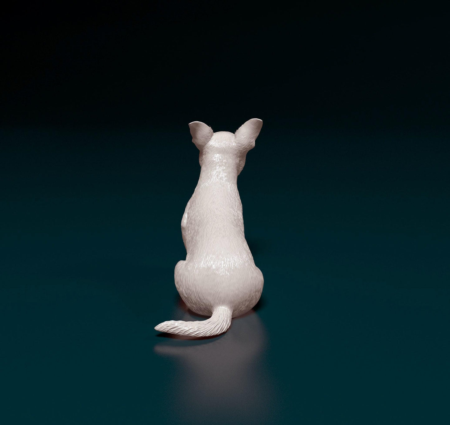 3D Printed  Chihuahua 07 Dog  Figurine -