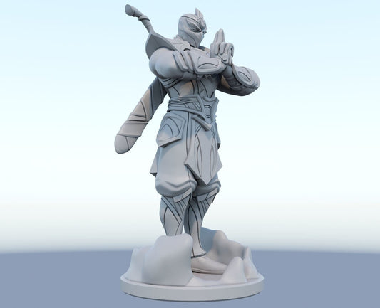 League of Legends Shen Figurine -  3D Printed Collectible for Your Gaming Heaven