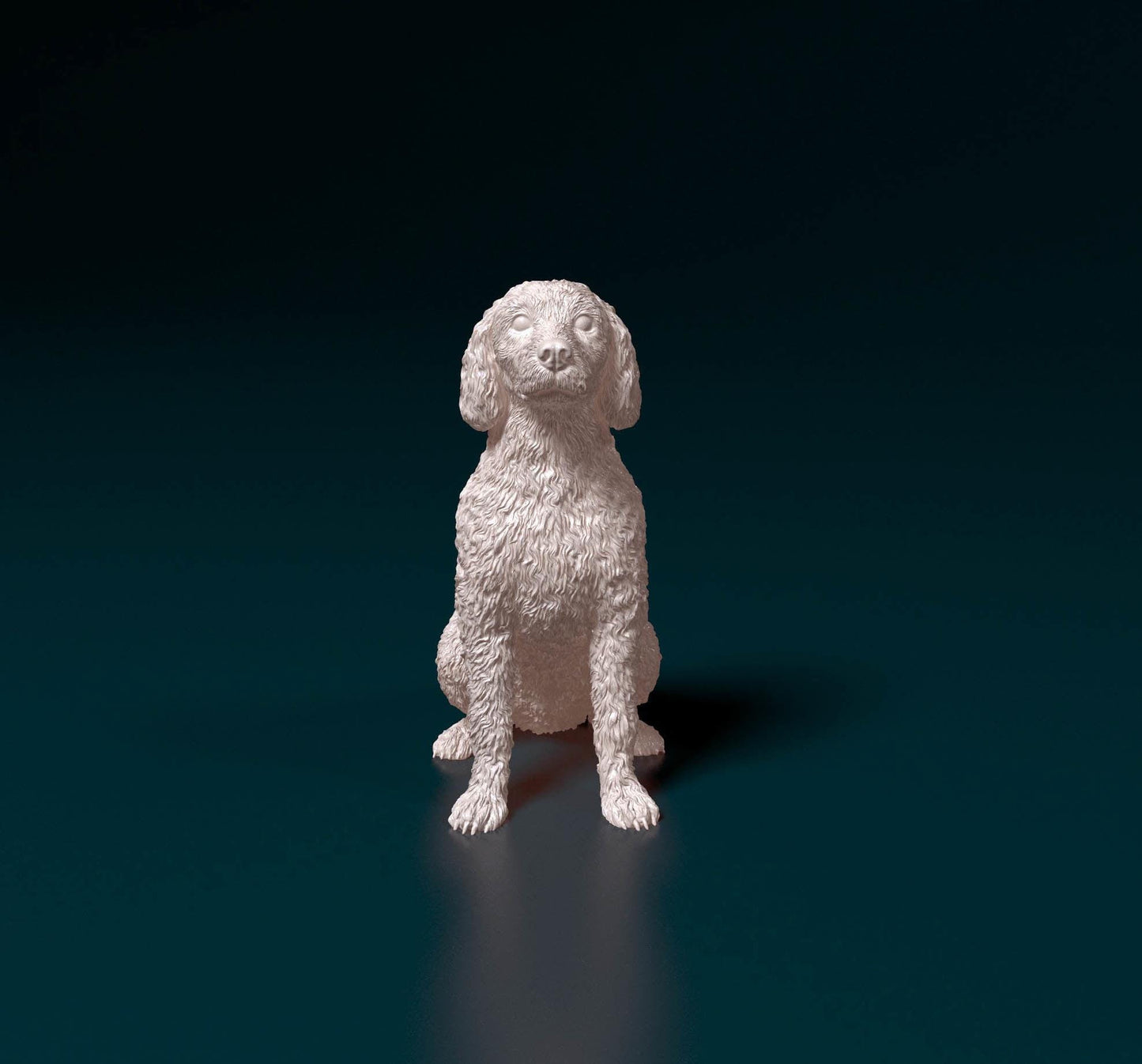 3D Printed Labradoodle dog  Figurine -