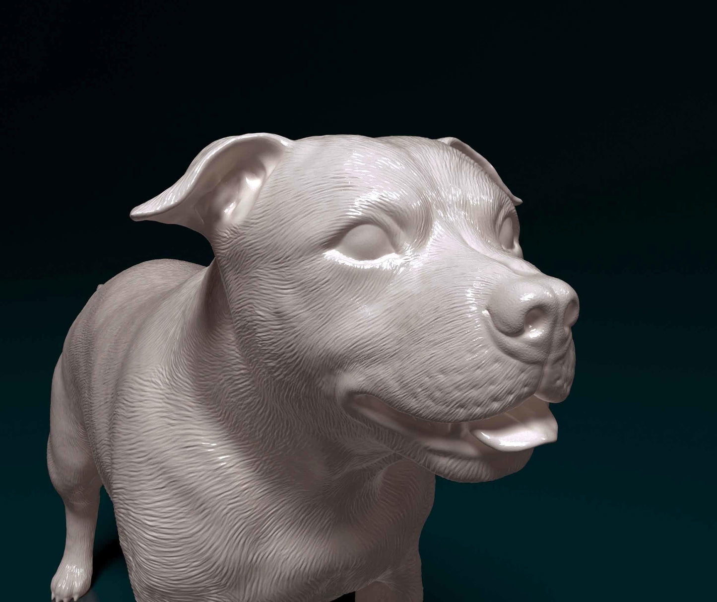 3D Printed Staffordshire bull terrier  Figurine -