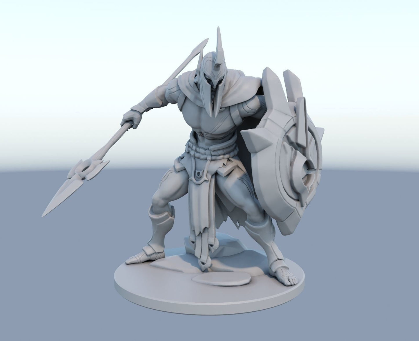 League of Legends Pantheon Figurine -  3D Printed Collectible for Your Gaming Heaven