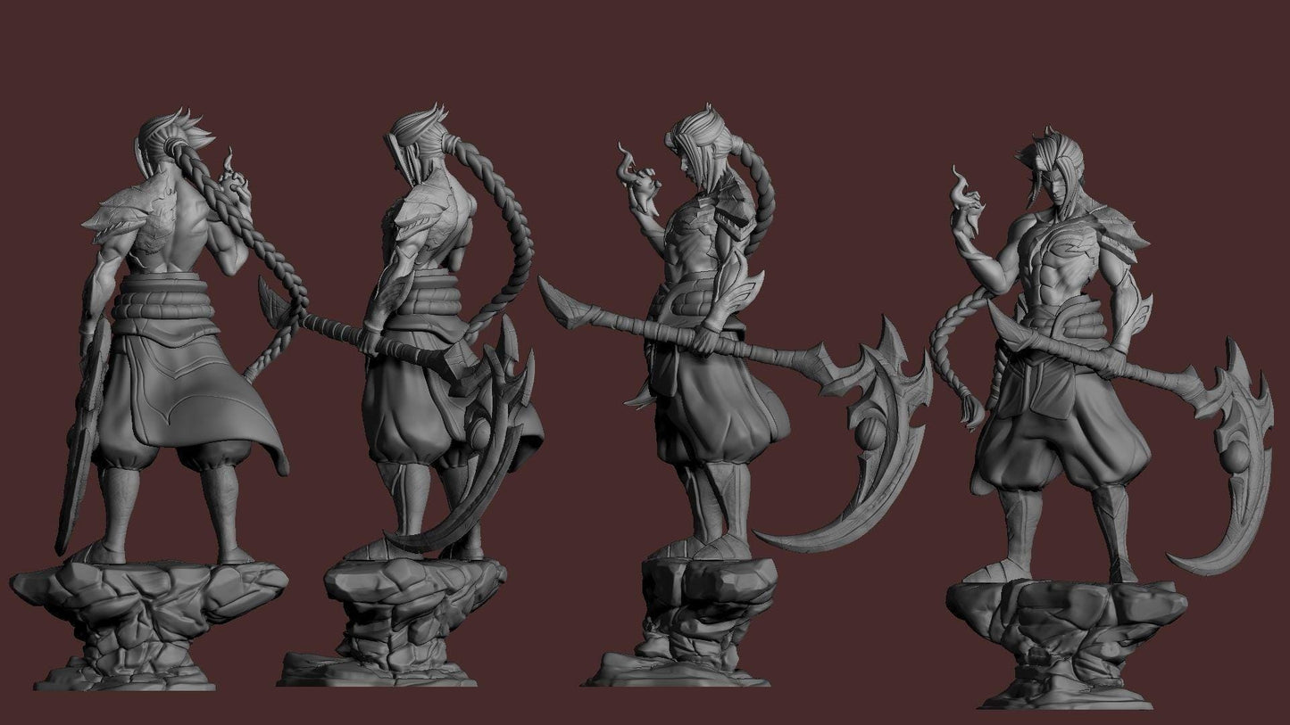 Kayn 3D Print Figurine | League of Legends Fan Art Statue | Shadow Assassin Collectible Model | Gamer Gift | Free Shipping