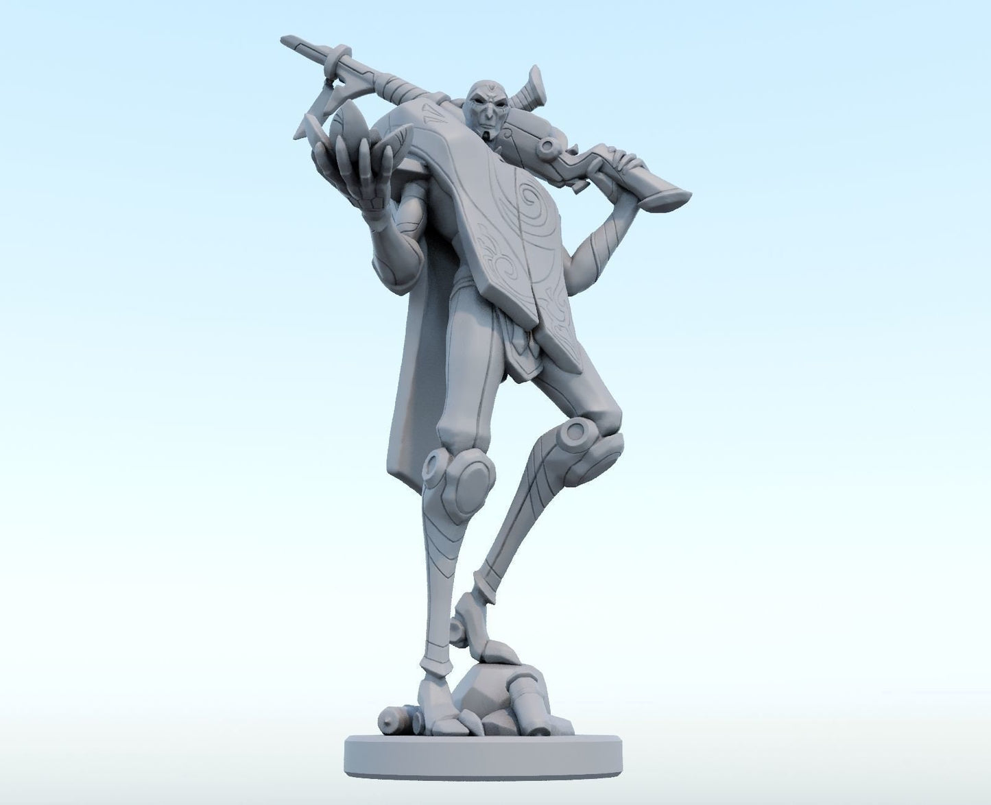 League of Legends Jhin Figurine -  3D Printed Collectible for Your Gaming Heaven