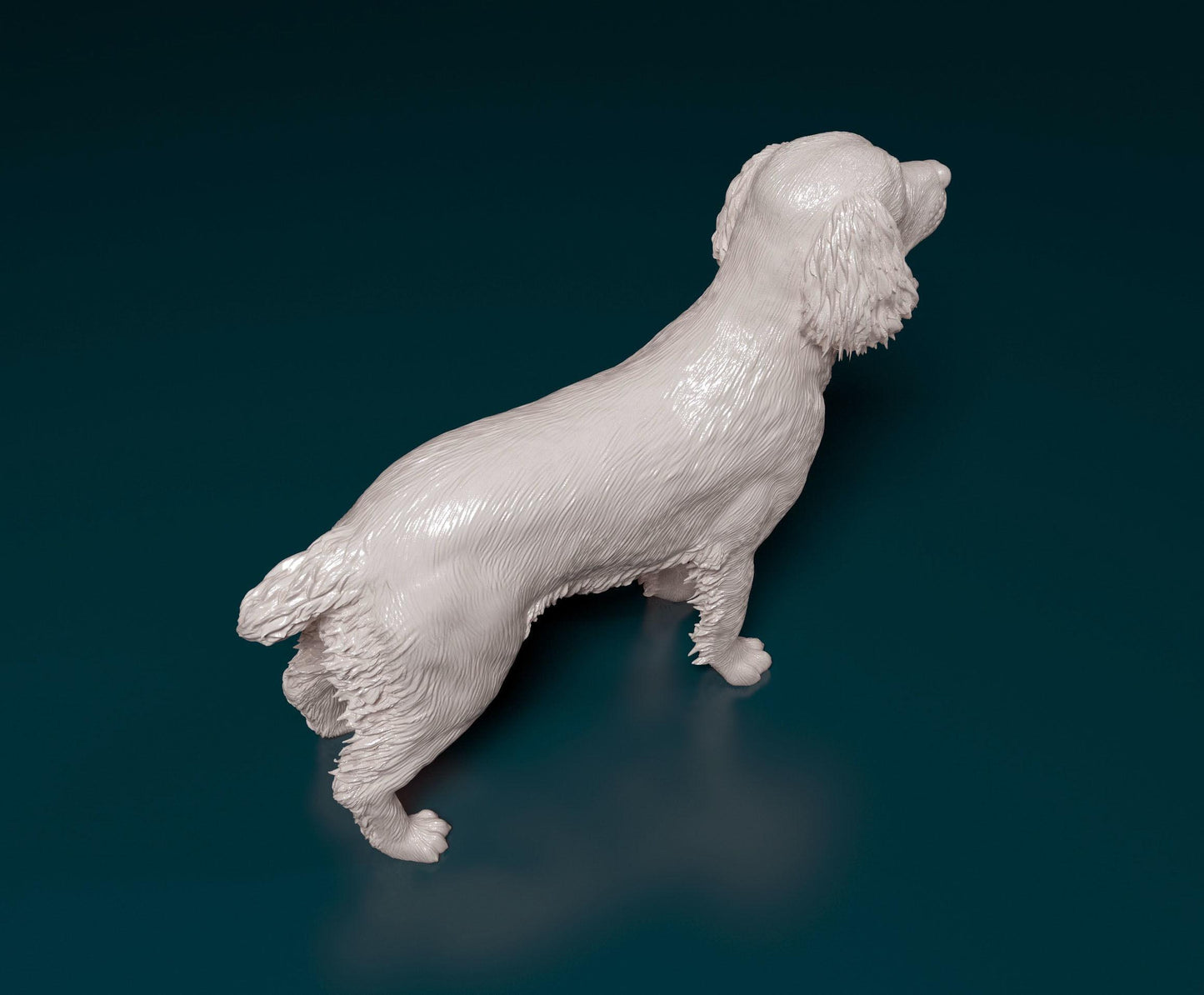 3D Printed  English Springer spaniel Dog  Figurine -