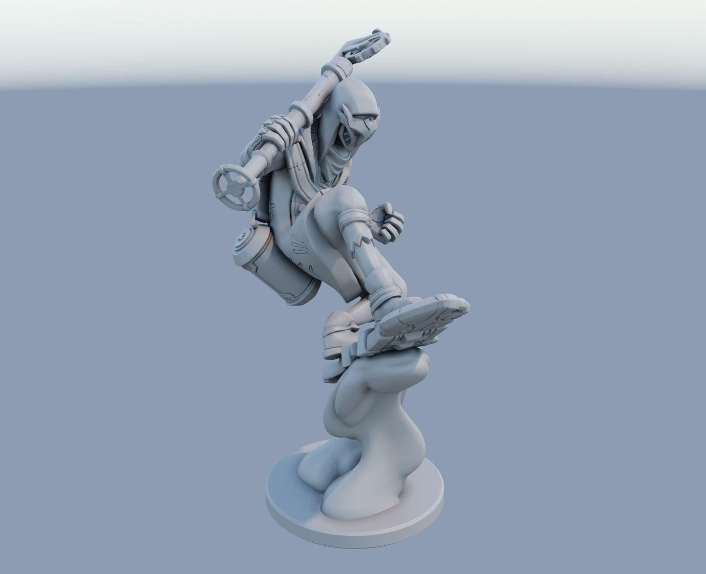 League of Legends  Ekko Firelight Arcane Figurine -  3D Printed Collectible for Your Gaming Heaven