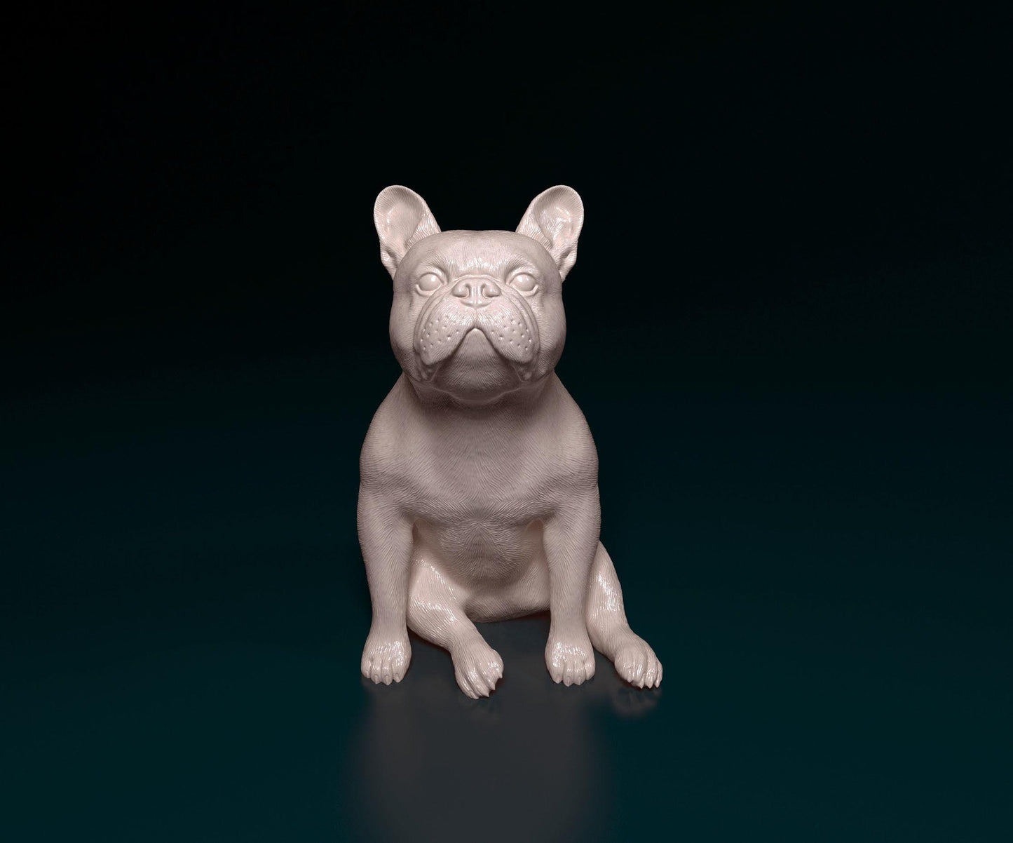 3D Printed French Bulldog  Figurine -