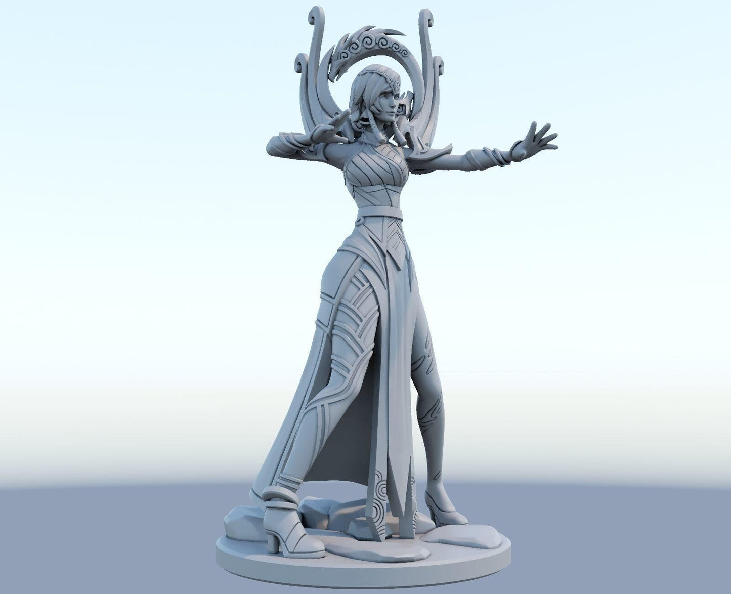 League of Legends  Karma Figurine -  3D Printed Collectible for Your Gaming Heaven