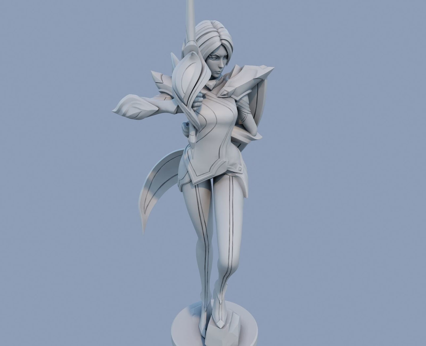 League of Legends Fioara Figurine -  3D Printed Collectible for Your Gaming Heaven