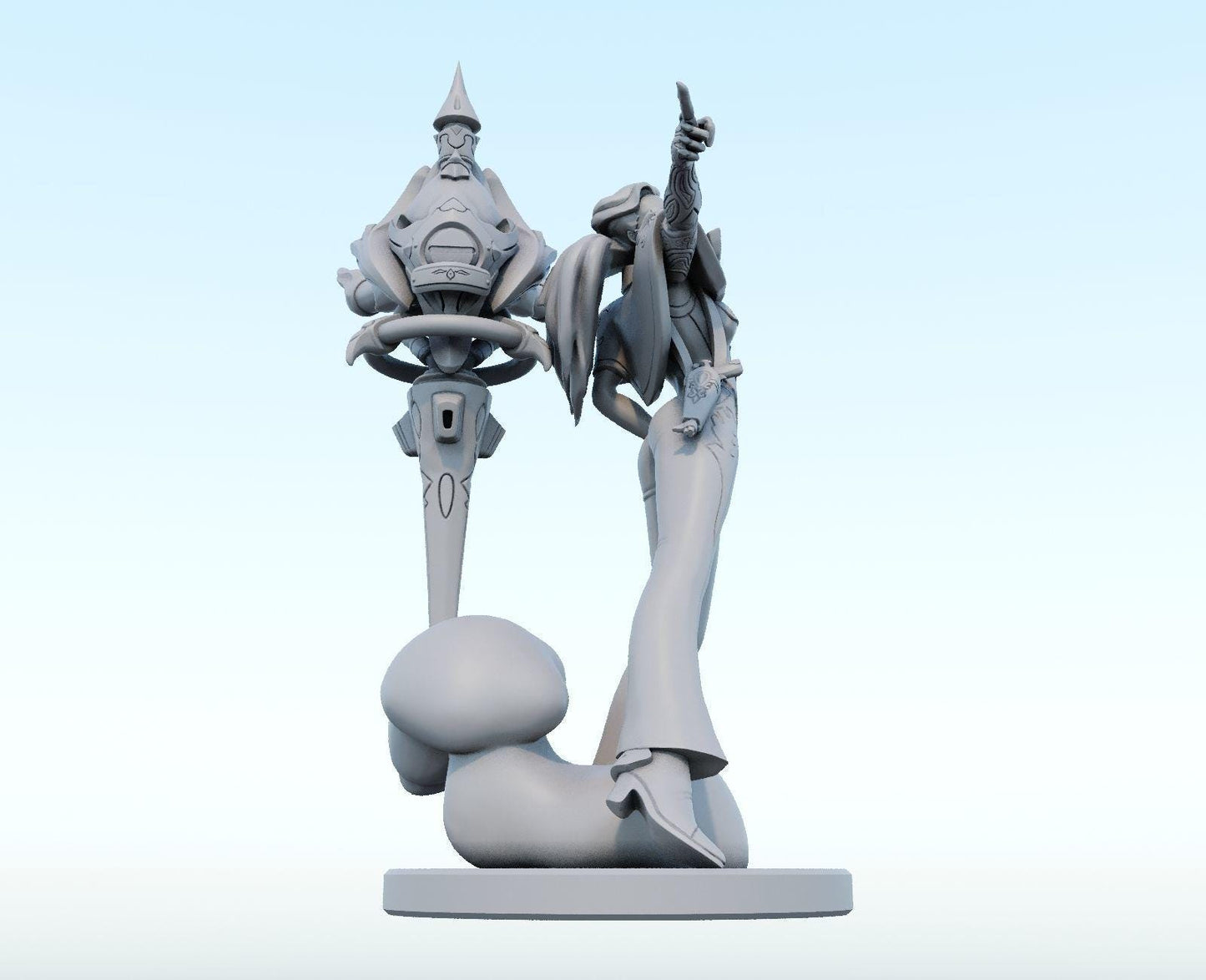 League of Legends  Renata Figurine -  3D Printed Collectible for Your Gaming Heaven
