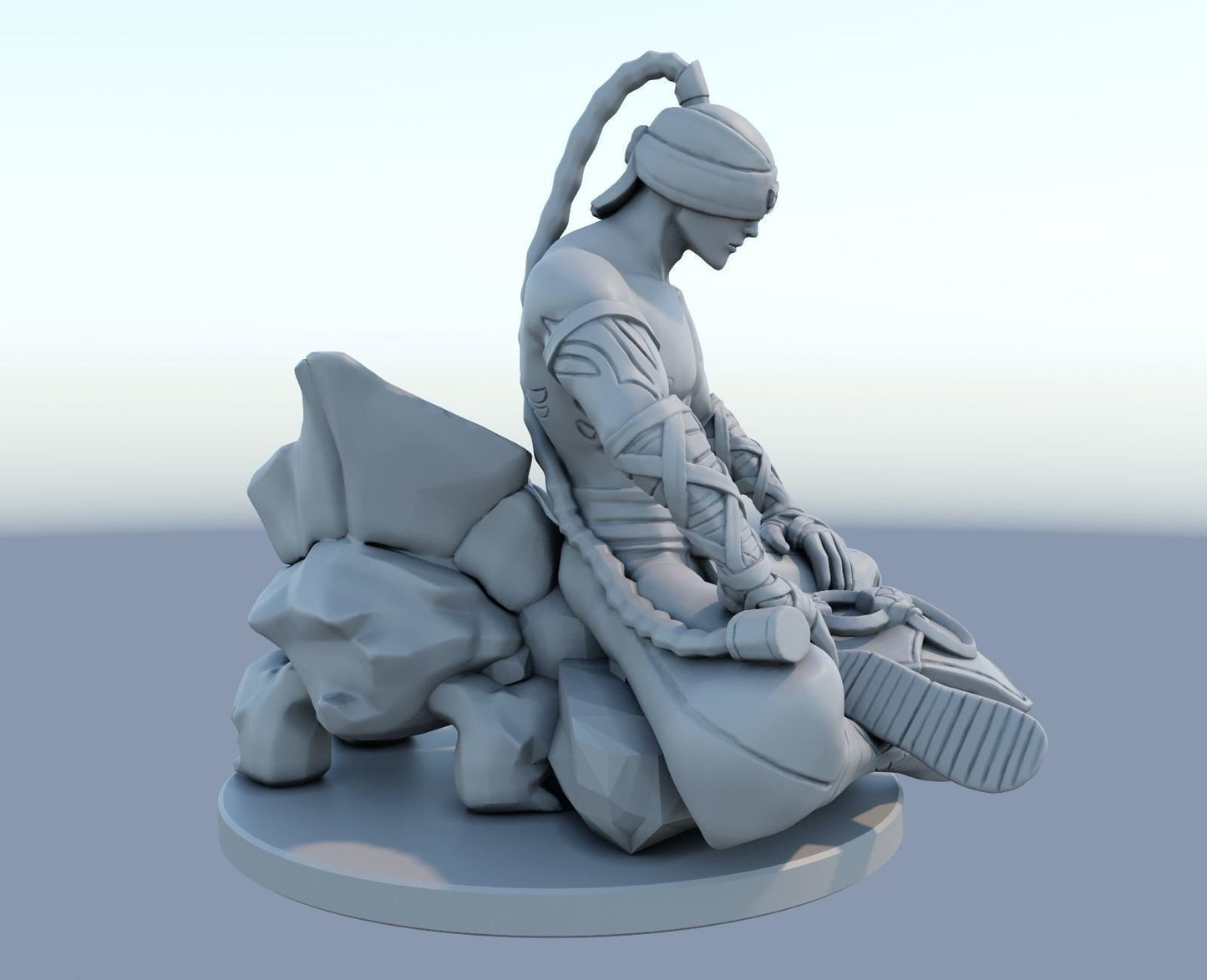 League of Legends  Lee sin  Figurine -  3D Printed Collectible for Your Gaming Heaven