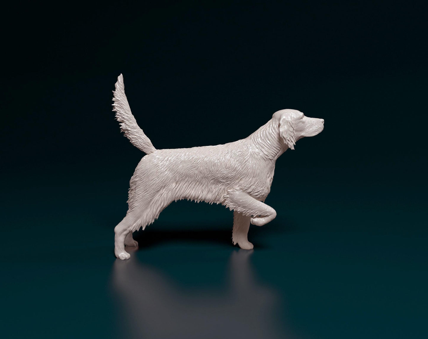 English Setter Figurine | 3D Printed Pointing Dog Statue | Hunting Dog Gift | Pet Memorial Sculpture | Free Worldwide Shipping