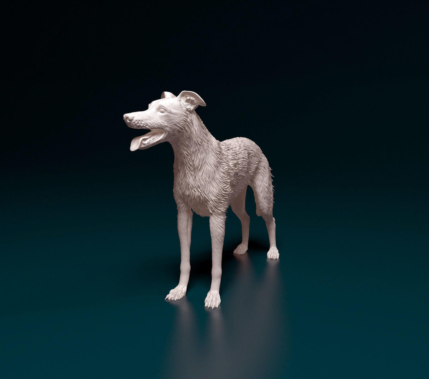 Wirehaired Greyhound Figurine | 3D Printed Dog Statue | Realistic Greyhound Sculpture | Dog Lover Gift | Free Worldwide Shipping