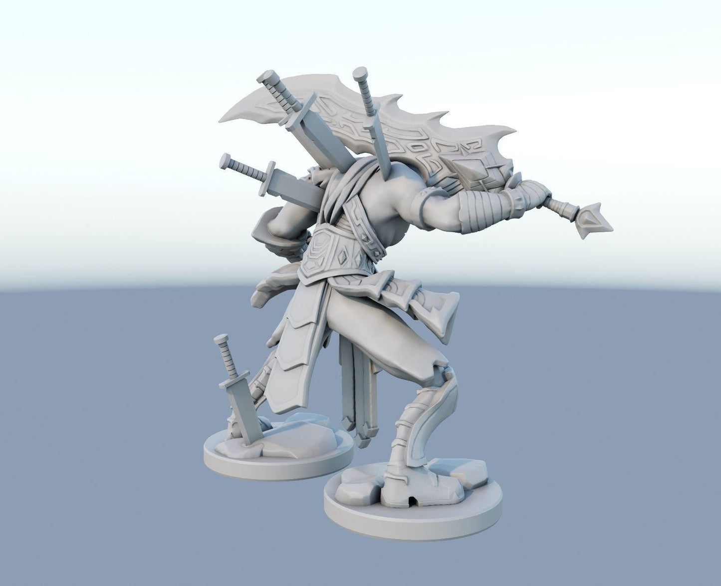 League of Legends Tryndamere Figure | 3D Printed Barbarian Model | Gaming Desk Decor | Gamer Gift | Collectible Statue