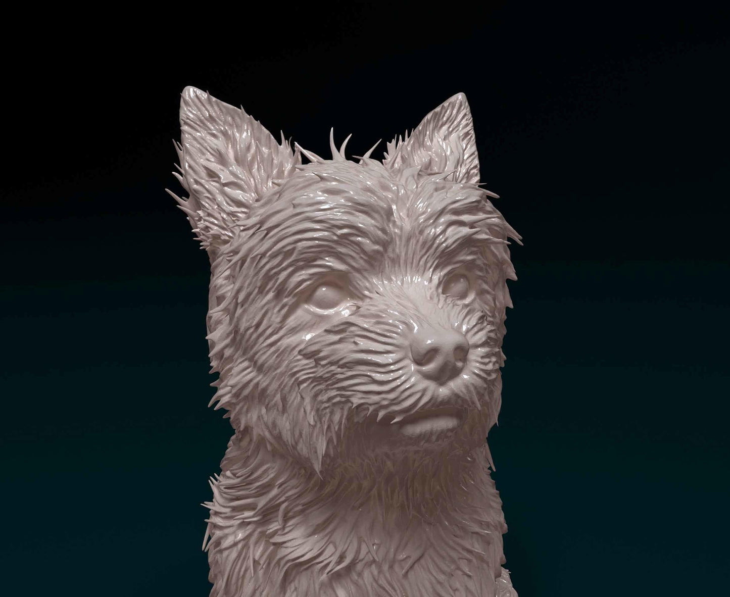 Yorkshire terrier  Dog Figurine - 3D Printed